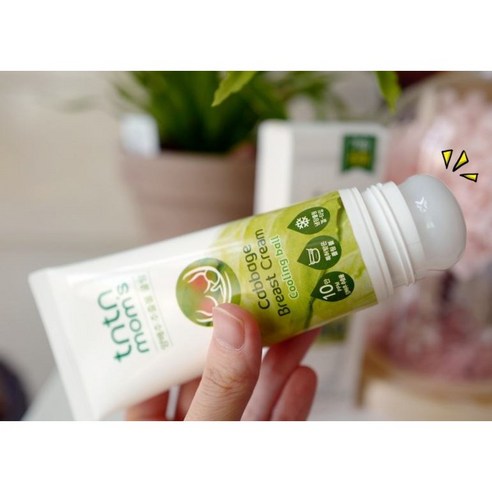 비건 양배추 추출물 수딩크림 가슴진정 쿨링 마사지 100ml 모유수유 젖몸살 용품, 1개