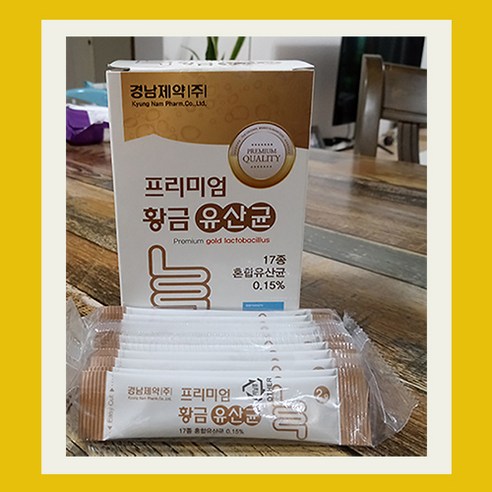 경남제약 프리미엄 황금 유산균 30포 프로바이오틱스, 1개, 60g 다이렉트100억유산균