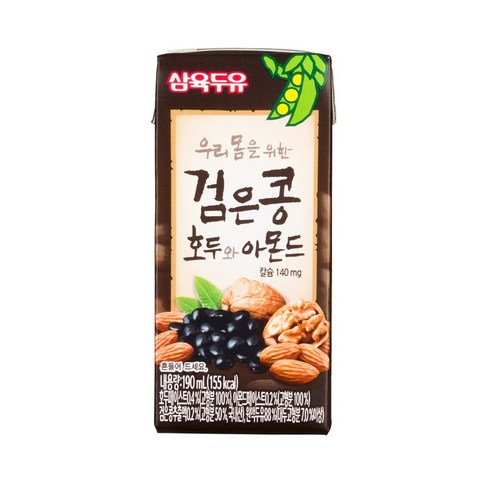 삼육두유 검은콩 호두와 아몬드 190ml x 48팩, 48개