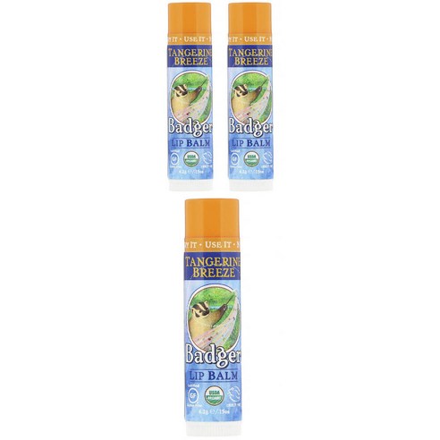 뱃저 립 밤 4.2g, 3개, Tangerine Breeze
