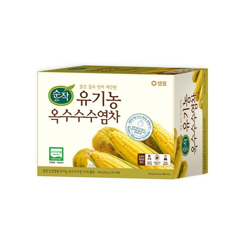 순작 유기농 옥수수수염차, 10g, 30개입, 4개
