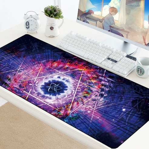 YJQ 기하학적 미끄럼 방지 XL 마우스 패드 900x400mm 마우스 패드 사용자 정의 DIY 게임 대형 잠금 가장자리 속도 마우스 패드 고무 컴퓨터 책상 매트, JHTA-043_600x300 mm