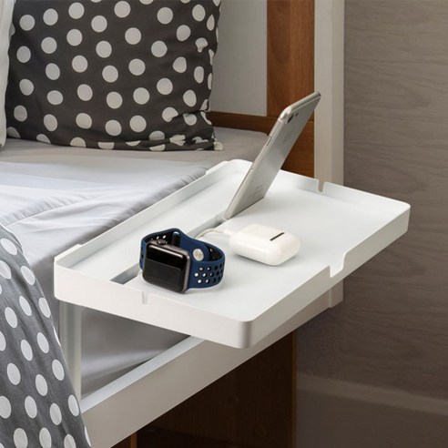 침대 사이드 테이블 핸드폰 태블릿 베드 거치대 침실 협탁 안경 핸드폰 선반 트레이 받침대, Small(20cm x 15cm)