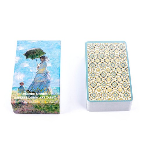 Claude Monet Impressionism Art Tarot Cards Card Game Party Table Board Deck Fortune-telling Oracle, [01] Mixed color