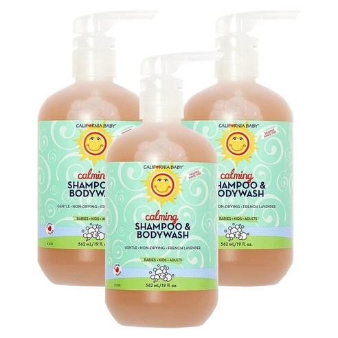 캘리포니아베이비 샴푸 & 바디워시 올인원클렌저 카밍, 562ml, 3개