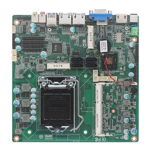 LGA1150 PIN H81 4 세대 I5 I7 듀얼 네트워크 포트 6oom 데스크탑 컴퓨터 ITX 산업용 제어 마더 보드, 보여진 바와 같이, 하나