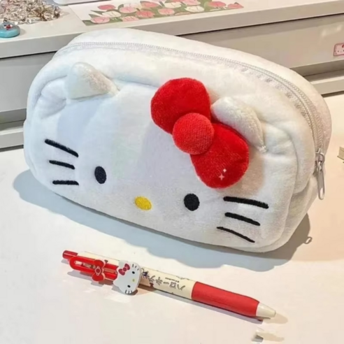 귀여운 야옹이 키티 필통 2색상 친구선물 필기구 화장품 파우치 수납