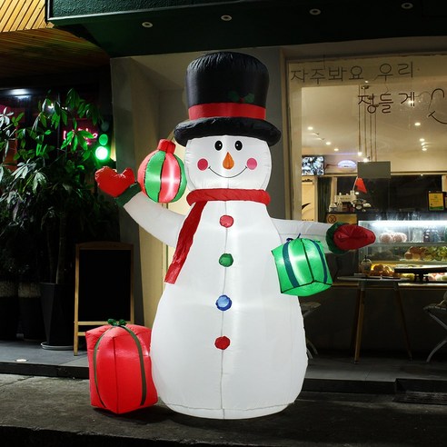 크리스마스 에어벌룬 눈사람 대형 야외 가게 업소 인테리어 소품 장식
