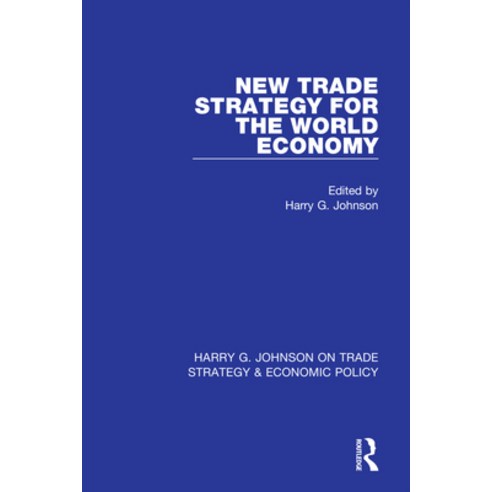(영문도서) New Trade Strategy for the World Economy Paperback, Routledge, English, 9781032050331