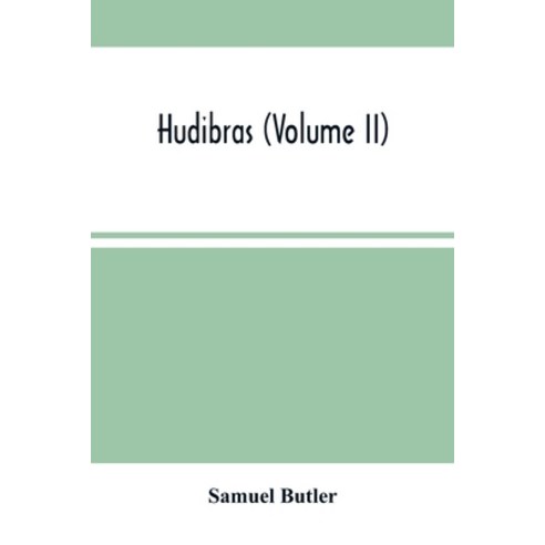 Hudibras (Volume Ii) Paperback, Alpha Edition, English, 9789354503894