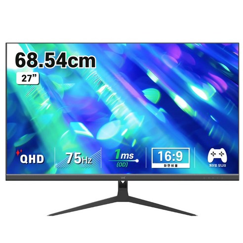 디엑스 27인치 IPS QHD 75Hz 컴퓨터 게이밍 모니터 DX270QHD75, DX270QHD75(일반)