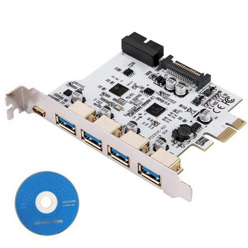 카드에 추가 USB 3.0 PCI-e 유형 C 확장 카드 PCI Express PCI-E to USB 3.0 컨트롤러 5port + 1Port USB 3.1 PCI-E 카드, 보여진 바와 같이, 하나