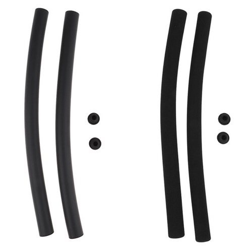 2 쌍 발포 실리콘 자전거 핸들 바 그립 밝은 블랙 매트 블랙, 설명 설명, {"사이즈":"48cm"}, {"수건소재":"실리콘"}