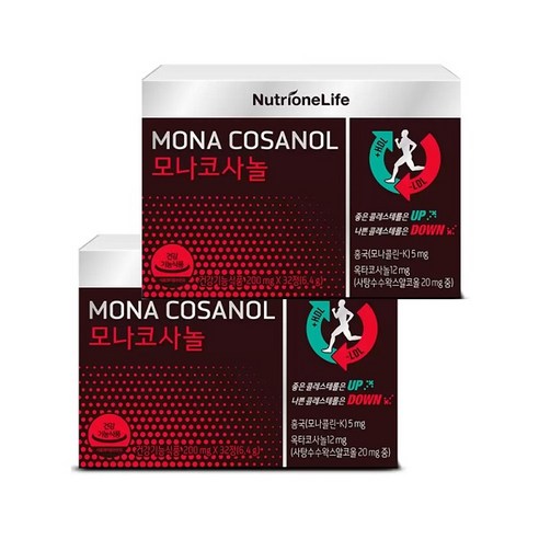 co) 뉴트리원 모나코사놀 200mg x 32정x 2박스, 32정