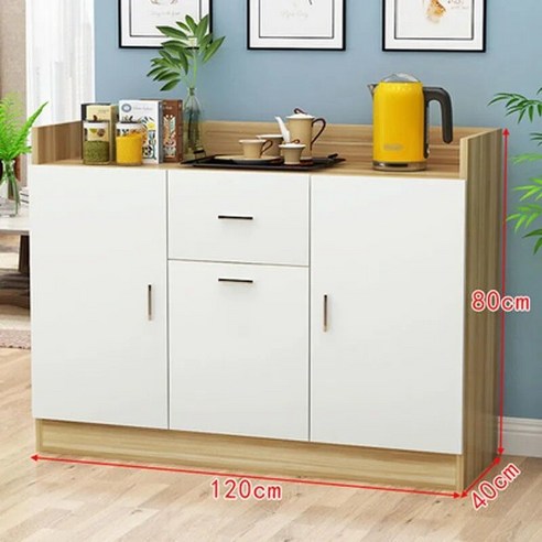 카페 셀프바 레스토랑 사무실 매장 원목 재활용 퇴식대, 3도어, 우드 화이트 120x40x80