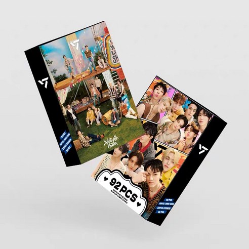 세븐틴 포토카드로 좋아하는 멤버의 매력적인 순간을 소중히 간직하세요.