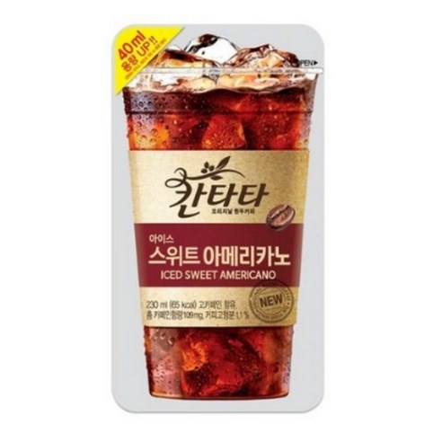 골든싸이]칸타타_스윗아메리카노파우치320ml, 320ml, 24개