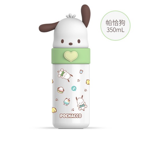 산리오 포차코 입체 피규어 텀블러 350ml 보온병, 1개