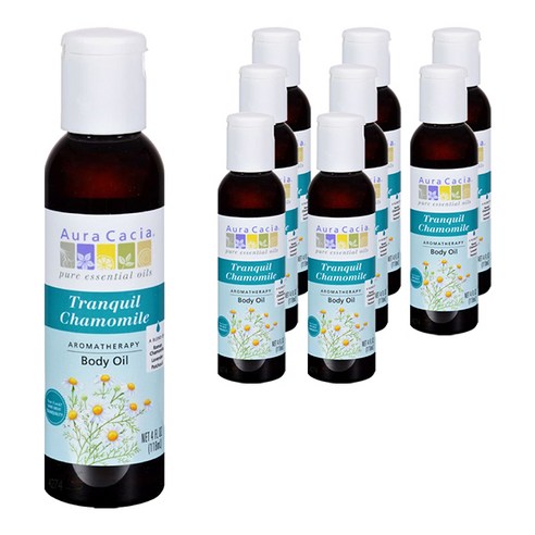 아우라카시아 아로마테라피 바디 오일, 118ml, 9개, Tranquil Chamomile