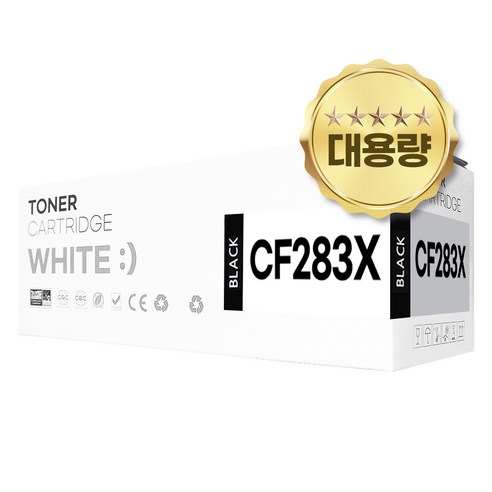 HP 83X 83A 토너 CF283X 대용량 CF283A 호환, 1개