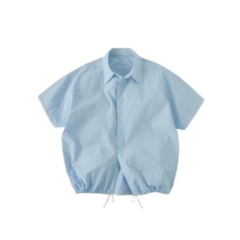 라퍼지스토어 셔츠 페이퍼 와이드 스트링 자켓, 스카이 블루 – 정품 
셔츠