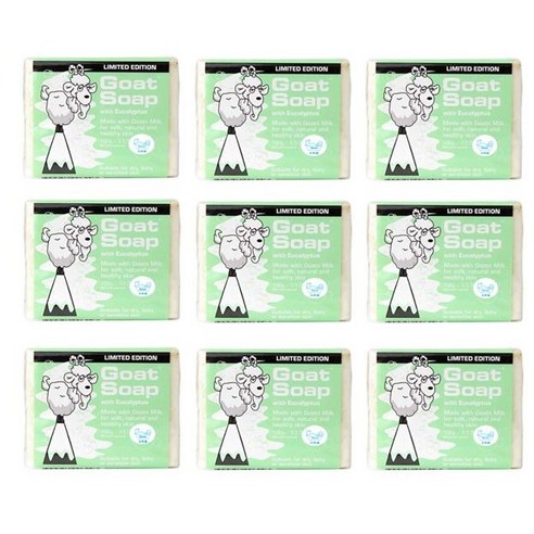 산양유 비누 고트솝 호주 비누, 유칼립투스, 9개, 100g