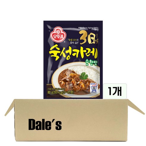 데일즈기획 오뚜기 3일숙성 카레 순한맛, 80g, 1개
