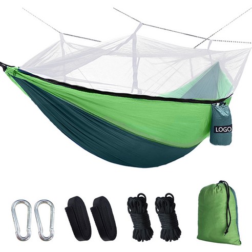 야외 캠핑 해먹 텐트 모기장 휴대용 접이식 유아용 침 DC5, 녹색