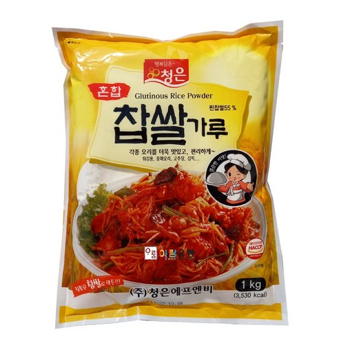 청은 찹쌀가루 혼합찐찹쌀55% 1kg, 1개