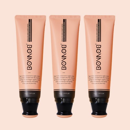 BONBON 본본 핑거스냅 제모크림 x 3세트 / 팔 다리 겨드랑이 초간편 셀프왁싱, 100ml, 3개