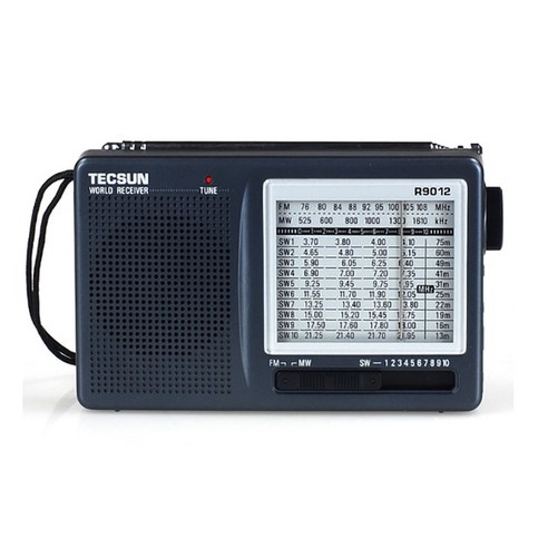 TECSUN R-9012 AM/FM/SW 12 대역 단파 라디오 휴대용 AN-05 외부 안테나 멀티밴드 수신기, [03] R-9012 with antenna, 3.R-9012 with antenna