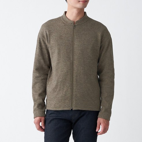 무인양품 MUJI 남성 니트 플리스 집업 재킷 ABJ05A0A