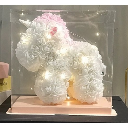 [웨딩나우ㅣ강추] 영원한 아름다움: 셔니엘 로즈유니콘 조화꽃 [WeddingNOWㅣ인기상품]