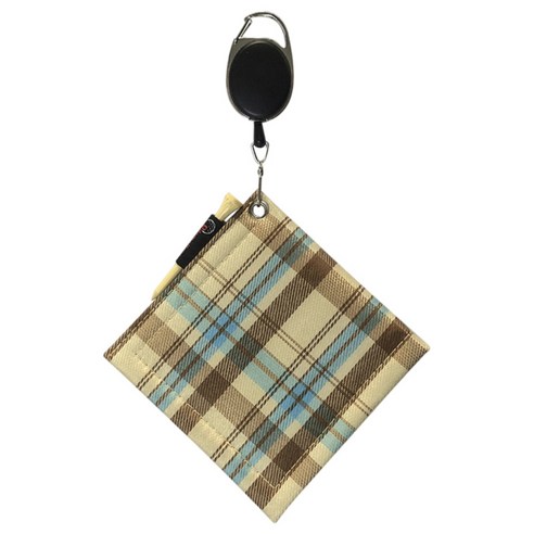연약한 골프공 청소 수건 세탁기술자 사각 골프 클럽 정비 체육관, 11.5x11.5x1cm, 폴리에스터, 베이지