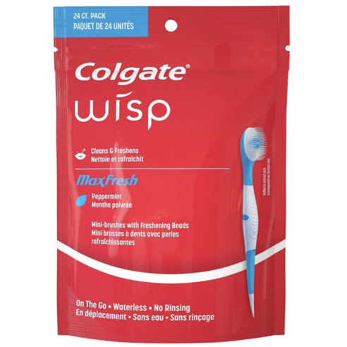 여행 필수템, 콜게이트 일회용 미니 칫솔로 가볍고 상쾌하게!