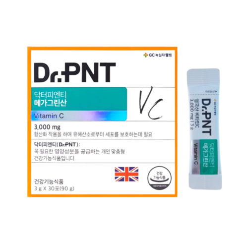 닥터피엔티 메가그린산 비타민 C 3000mg 분말스틱