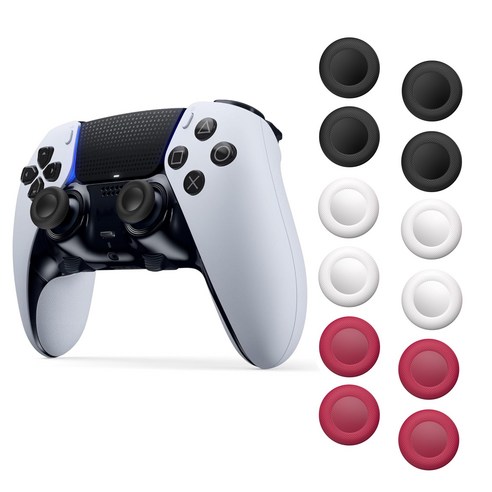 NEWDERY PS4 PS5 TPU 조이스틱 캡 미끄럼 방지 혼합 색상 10개
