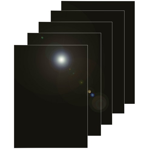 다한진 컬러 아크릴 A3(297mm420mm*3T) 두께3mm 미술용 그리기판 DIY용, 5개, 흑색