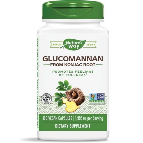 네이쳐스웨이 글루코마난 콘작 루트 665mg 베지테리안 캡슐, 180정, 1개