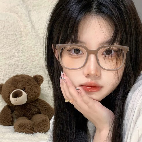 비아워게스트 패션 사각 뿔테안경