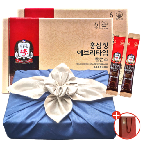 최상급 홍삼 농축액으로 건강과 웰빙을 증진하는 정관장 홍삼정 에브리타임 밸런스 선물 세트