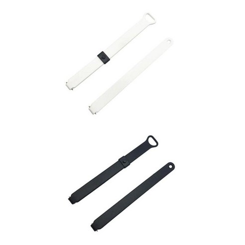 Misfit Ray Fitness Tracker 용 2 개 교체 시계 밴드 손목 스트랩, 화이트 블랙, 220x7mm, TPE