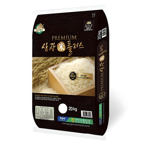 강화섬쌀 2024년산 햅쌀 삼광미플러스 백미, 특등급, 20kg, 1개
