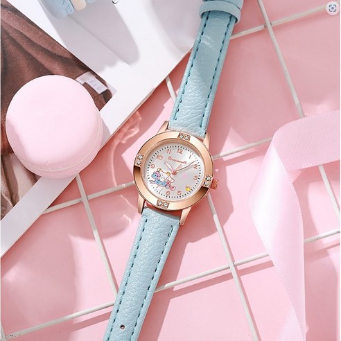 산리오 다이아몬드 벨트 손목시계 어린이손목시계