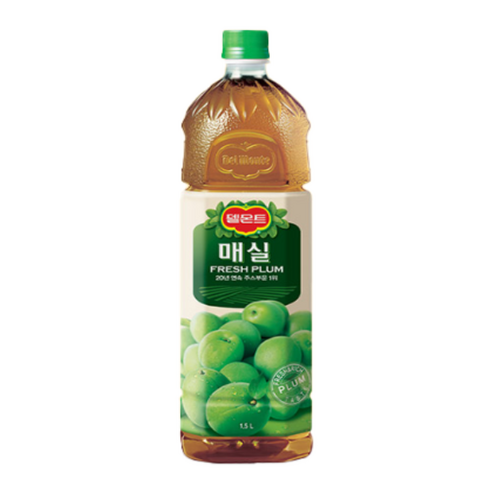롯데칠성음료 델몬트 매실음료, 1.5L, 2개
