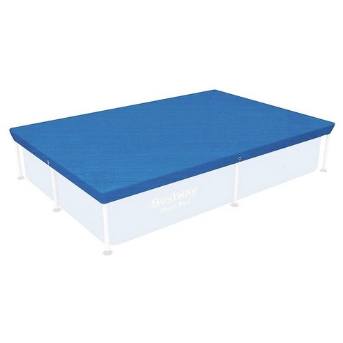 Bestway 58106 지상 수영장 커버 299.7cm x 200.7cm118 79인치 블루 5941824629, 221 x 150 cm