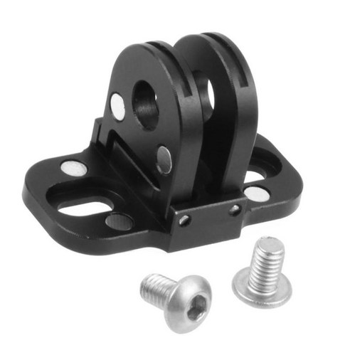 CNC 알루미늄 합금 카메라 1 삼각대 마운트 어댑터 및 2 나사 8 7 5 1 x2 카메라용 모노포드 액세서리, 대략. 31x18x20mm, 검정