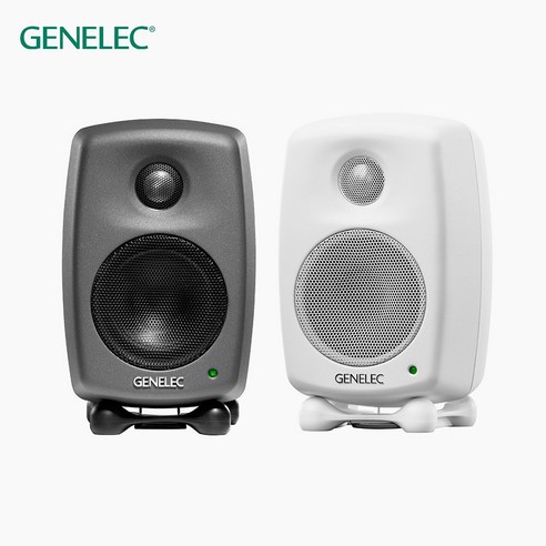 [GENELEC]GENELEC 제네릭 8010A 컴팩트 3인치 스튜디오 액티브 모니터 스피커, 화이트