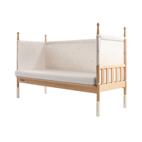신생아 천연 원목 침대 어린이 유아 주니어 범퍼침대, 160x60형