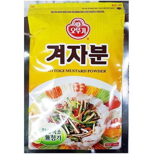 겨자가루(오뚜기 200g)X20 업소용 겨자분 분말 머스타드가루 양장피소스, 200gX20, 200g, 20개